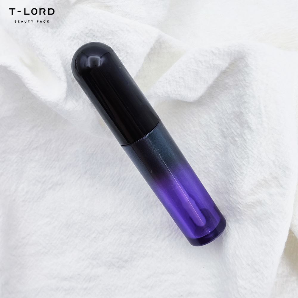 Ống Nhựa 4ML Chăm Sóc Môi Màu Tím Gradient, Bao Bì Mỹ Phẩm Rỗng, Hộp Đựng Trang Điểm Dùng Cho Son Dưỡng Môi, Dụng Cụ Trang Điểm, Ống Nhựa 4ML