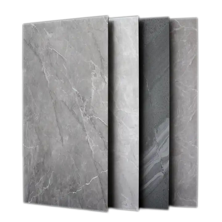 Gạch lát nền sứ mài bóng giả đá cẩm thạch cỡ lớn 600x1200 màu trắng