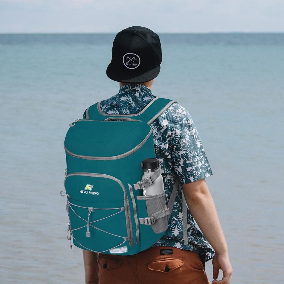 Ba lô giữ nhiệt nylon di động, thân thiện môi trường, chống nước, có lớp cách nhiệt, dùng cho bữa trưa, thực phẩm, du lịch, cắm trại