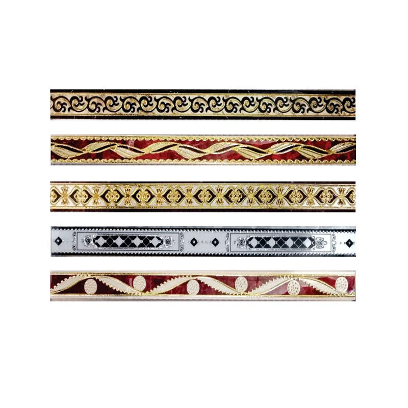 Ốp viền nhà 40x600mm mạ vàng bạc bóng