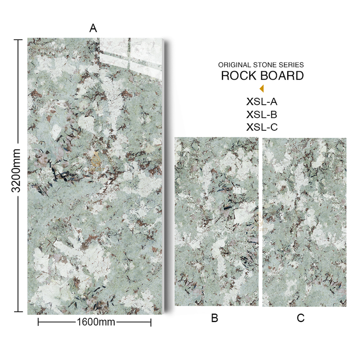 Mặt bàn đá nung 160x320cm bán buôn từ nhà máy