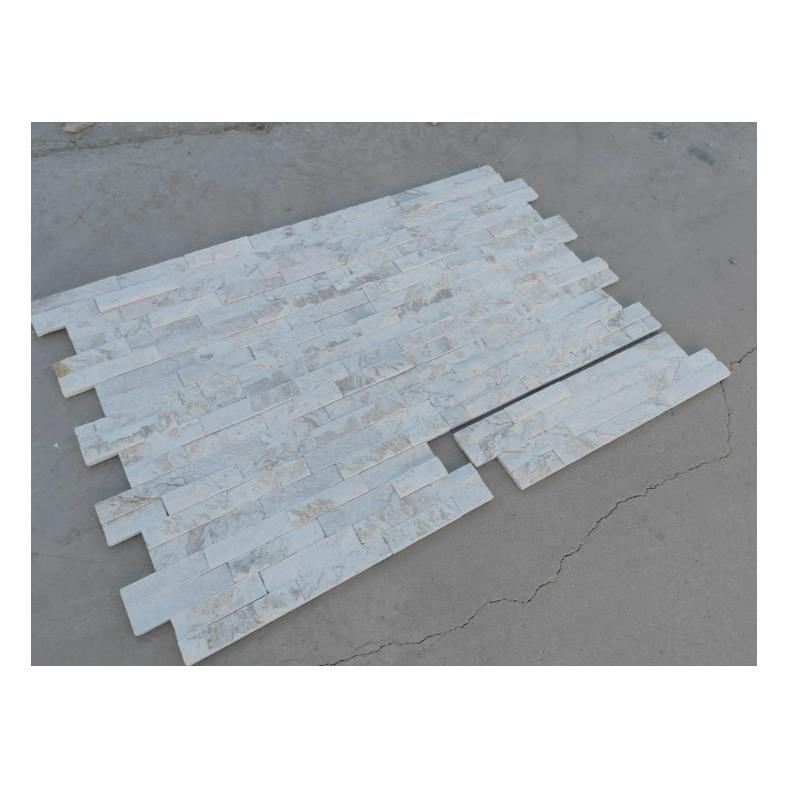 Tấm Đá Văn Hóa Đá Phiến Tự Nhiên Trắng Hoàng Gia Sang Trọng Ốp Tường Ngoại Thất Biệt Thự, Khách Sạn