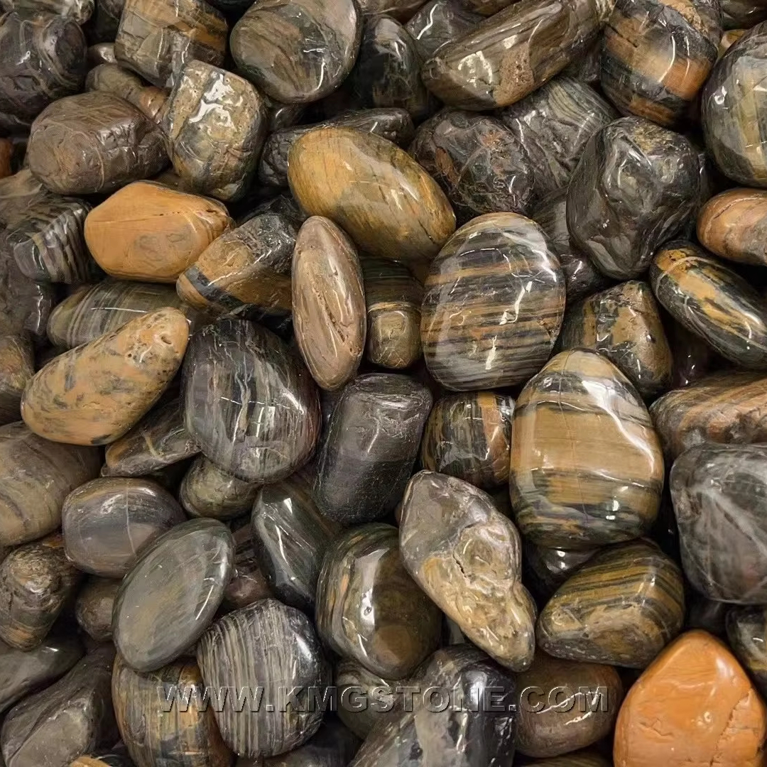 Đá Sỏi Cuội Sọc Tự Nhiên Đánh Bóng Cao Cấp Thiết Kế Hiện Đại Dùng Cho Sân Vườn Ngoài Trời Và Trang Trí Công Viên Ngoại Thất