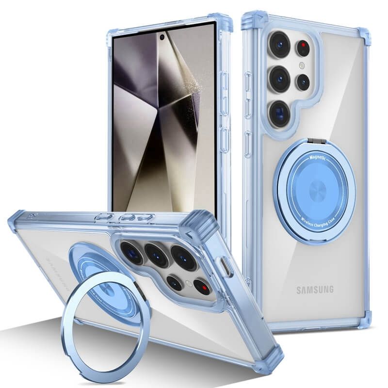 Ốp lưng PC+TPU Chống sốc Từ tính Xoay 360° cho Samsung Galaxy S25 Ultra