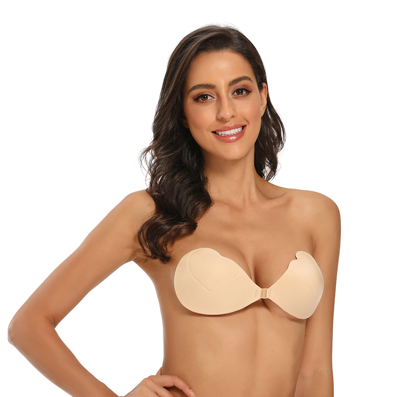 Miếng dán ngực silicone sinh học dày dặn, nhỏ, gợi cảm, tự dính, chống trượt, áo ngực tàng hình dùng cho chụp ảnh cưới, tạo khe ngực săn chắc