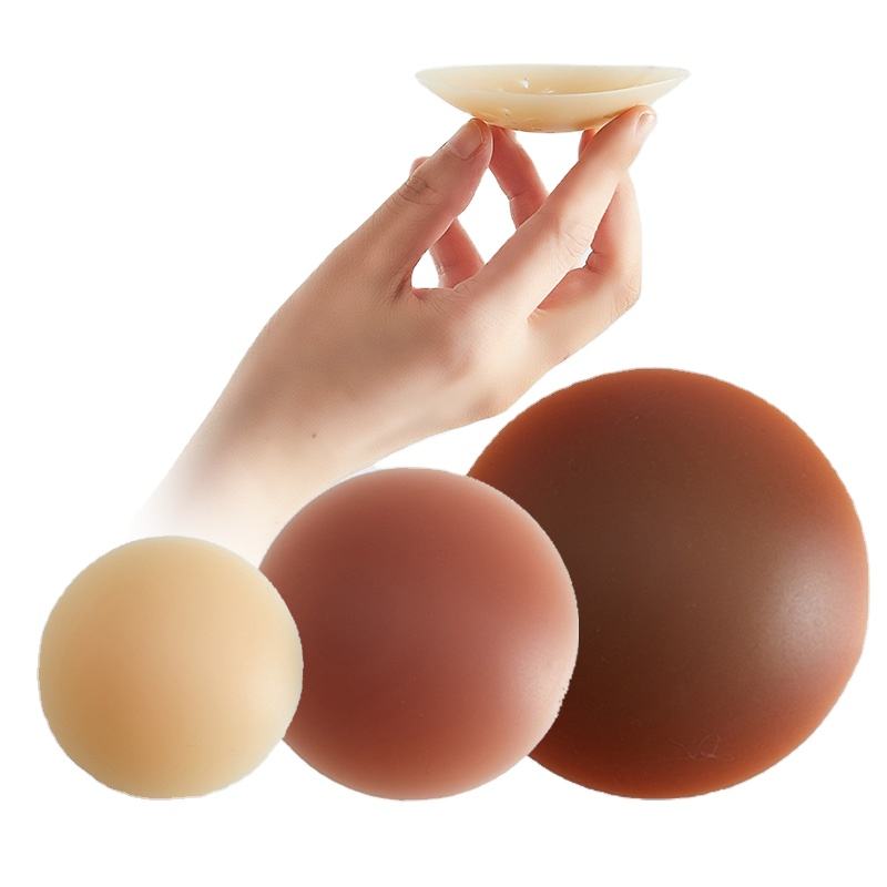 Miếng dán ngực silicone keo dính vô hình, tái sử dụng, tùy chỉnh, mỏng 13cm (5,12 inch), che đầu ngực gợi cảm dành cho phụ nữ