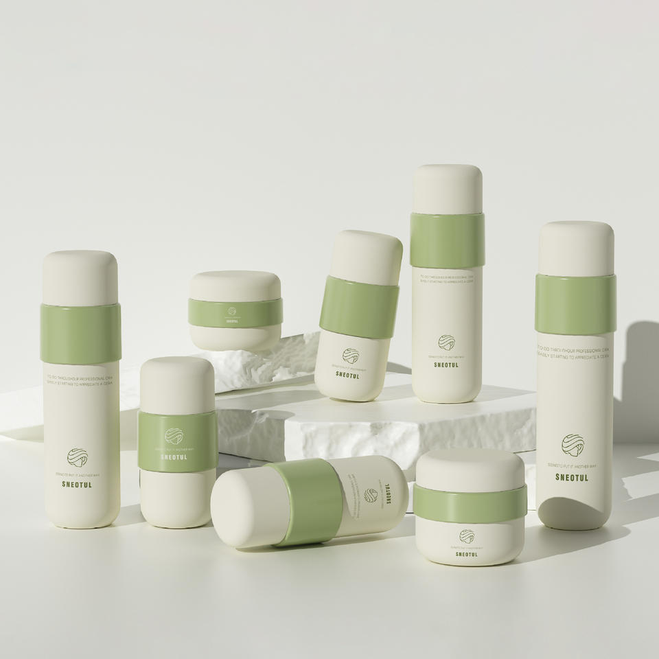 Bộ Chai Lọ Thủy Tinh Cao Cấp Đựng Mỹ Phẩm Dạng Xịt Phun Áp Lực Gồm Chai Thủy Tinh 50g và Hũ Kem Gradient 100ml