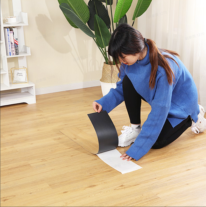 Sàn Vinyl LVT Tự Dán Thiết Kế Hiện Đại Dễ Lắp Đặt Màu Vân Gỗ Nhựa LVP Keo PVC Dùng Cho Khách Sạn