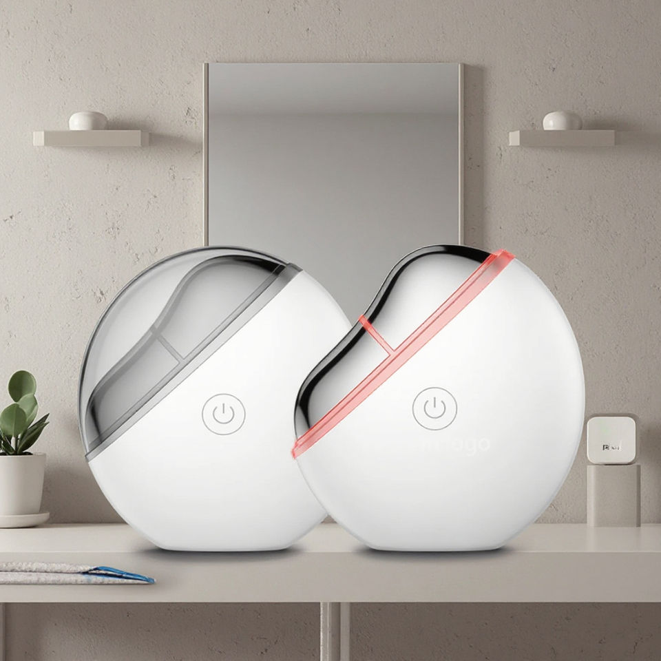 Máy mát-xa cạo gió điện Gua Sha cầm tay cho mặt và cổ, chống lão hóa, nâng cơ da, dùng tại nhà và du lịch