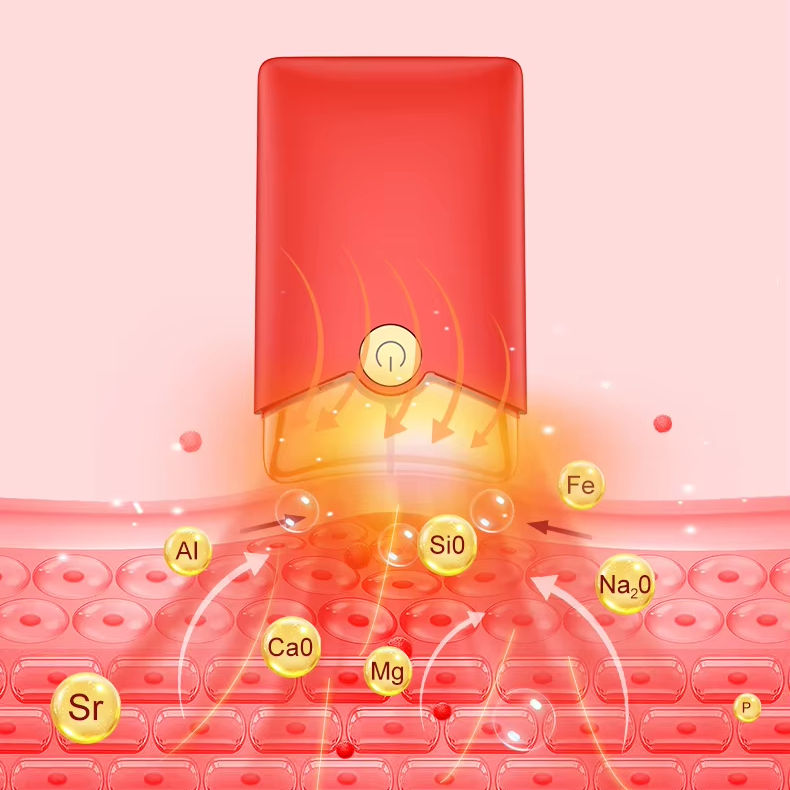 Dụng cụ mát xa mặt điện EMS Gua Sha cạo gió, rung chống lão hóa làm săn chắc da có logo