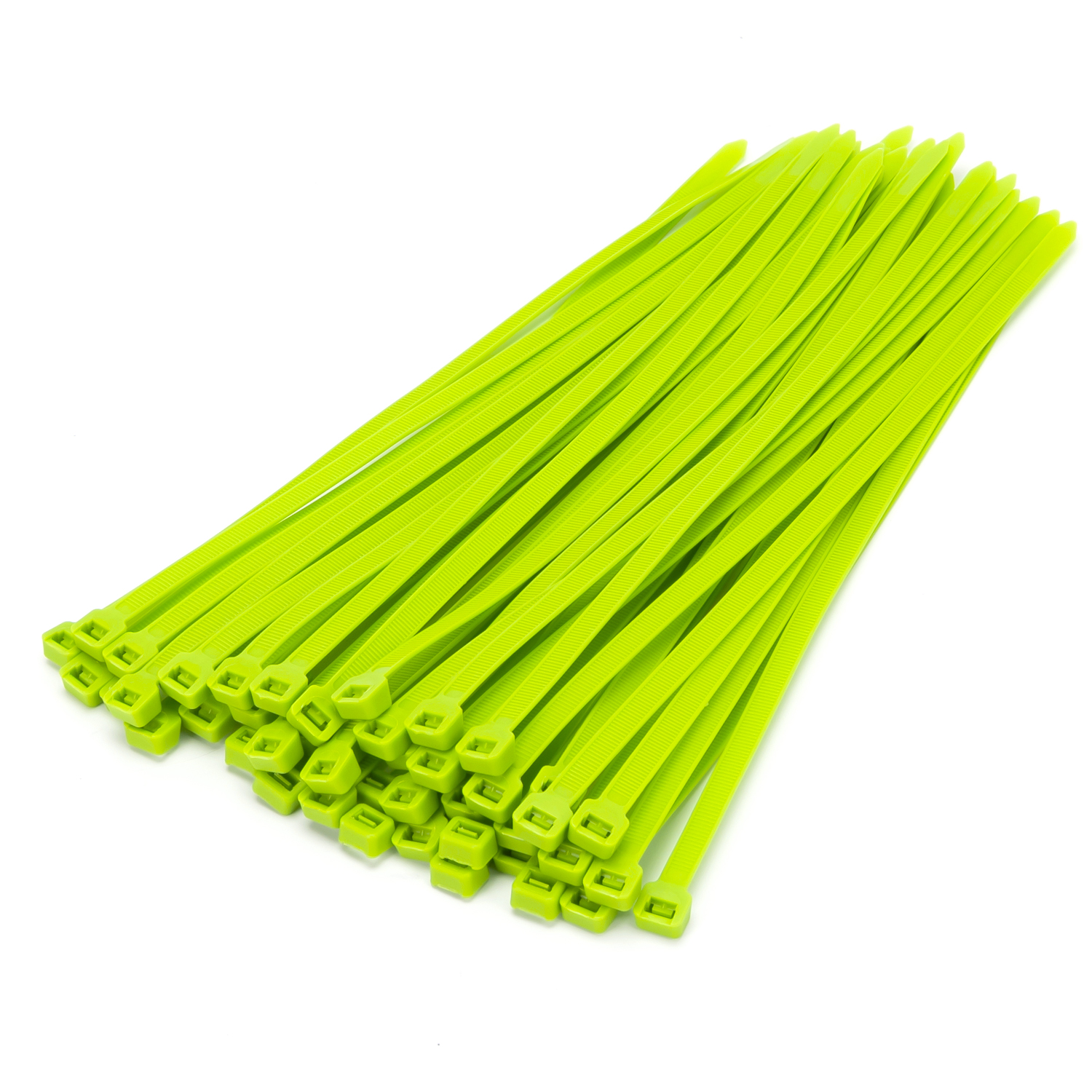 Dây buộc cáp tự khóa bằng nylon 66 màu xanh lá cây táo, đạt chứng nhận RoHS, 7.6*400mm