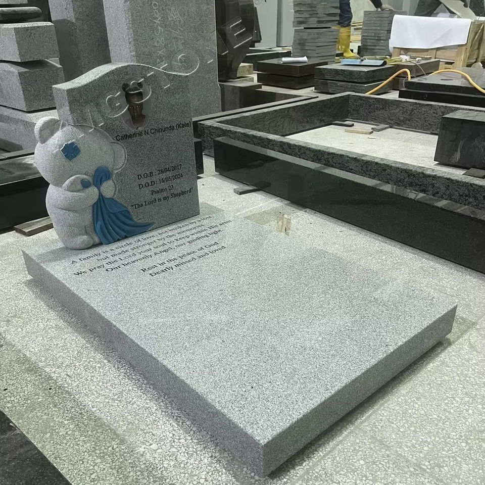 Bia mộ chạm khắc đá Granite và Tượng đá Cẩm thạch Thiết kế Châu Âu hiện đại Cao cấp