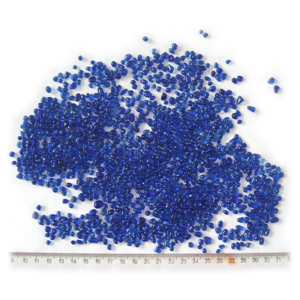 Hạt thủy tinh 2mm màu xanh ngọc lam, hỗn hợp hạt thủy tinh biển nhỏ màu đen