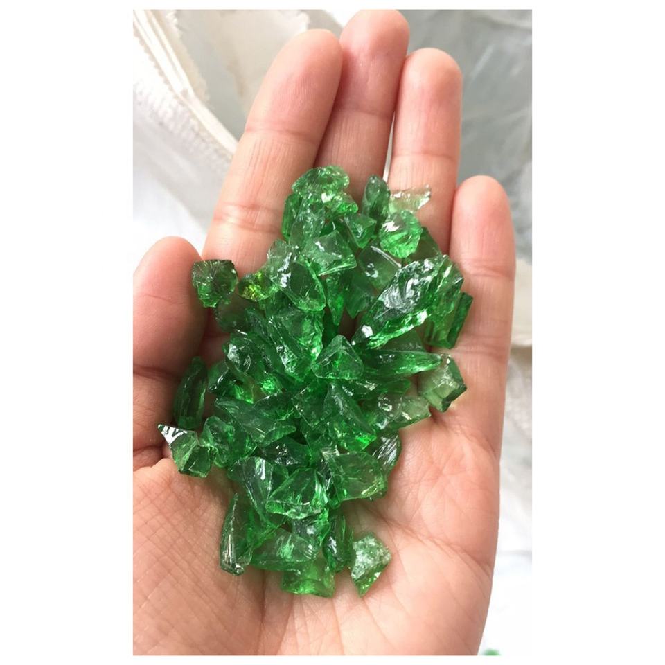 Mảnh Kính Xanh Dương Trung Quốc Nghiền Nát