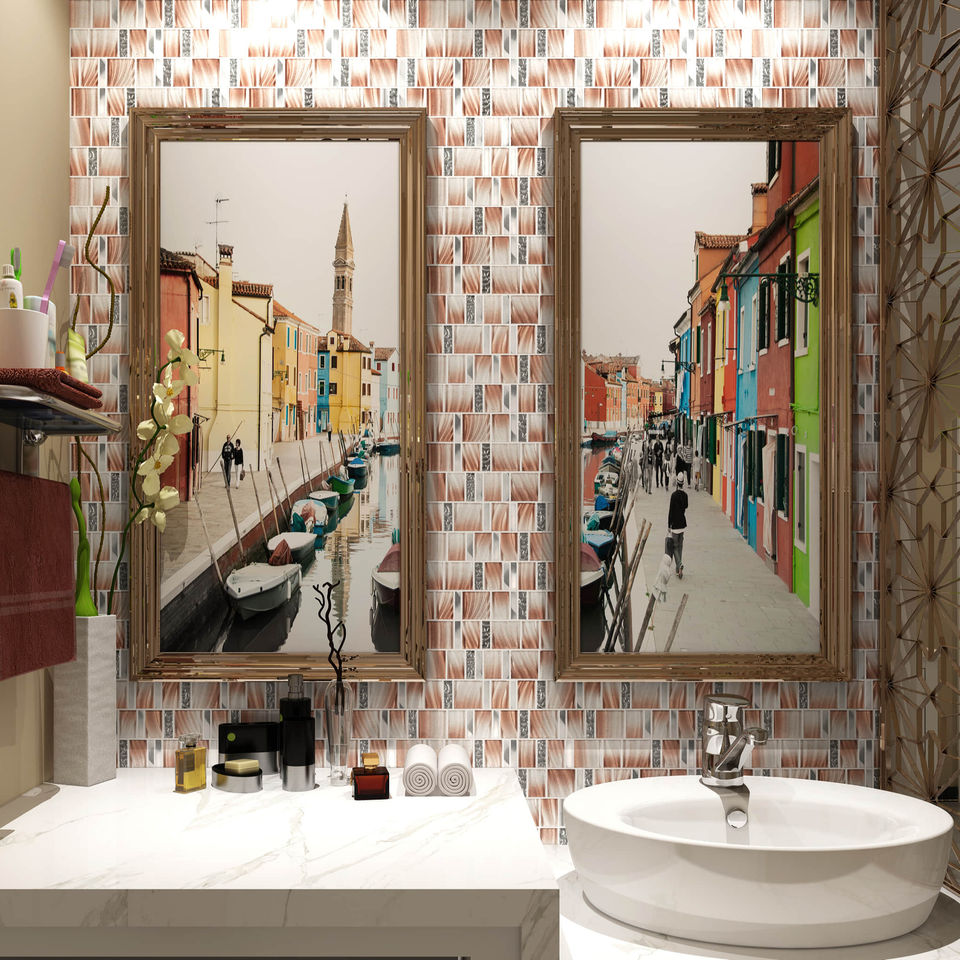Gạch ốp tường nhà bếp trang trí
