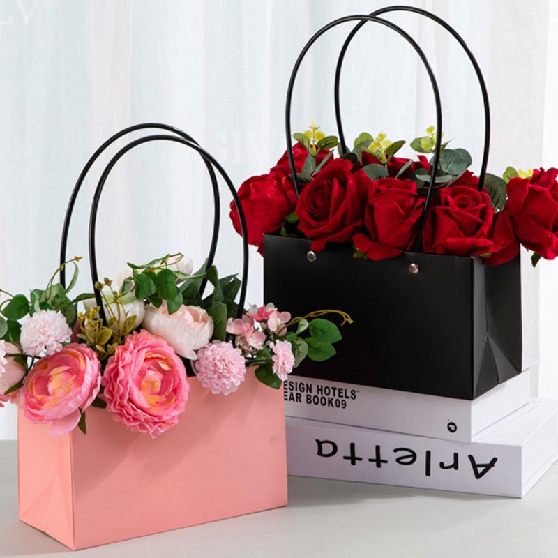 Bán Sỉ Túi Quà Bằng Giấy Bìa Kraft Nâu Cỡ Nhỏ Có Quai Xách, Thiết Kế Tùy Chỉnh, Dùng Đựng Bó Hoa, Đồ Thủ Công, Nến