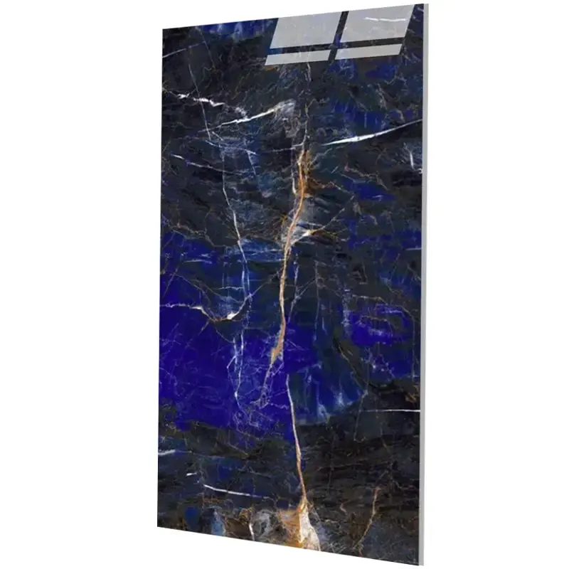 Gạch lát sàn Porcelain Porcelanato tráng men bóng nội thất Nâu Baltic Trung Quốc