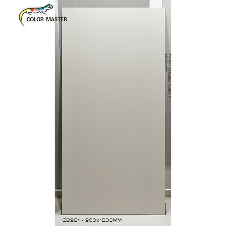 Gạch lát nền cao cấp màu xám nhạt cỡ lớn 900*1800, phòng khách và phòng ăn