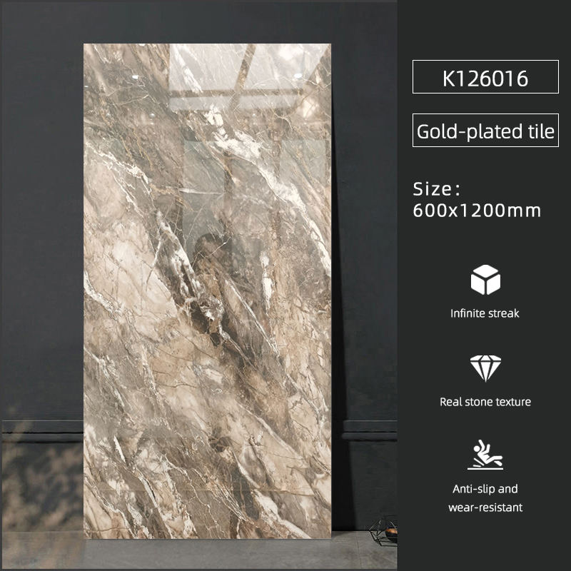 Gạch Lát Sàn Gốm Sứ Giả Đá Cẩm Thạch 60X120 Thiết Kế Hiện Đại Dùng Cho Xây Dựng Nội Thất Nhà Hàng, Quán Cà Phê Hoặc Trung Tâm Thương Mại