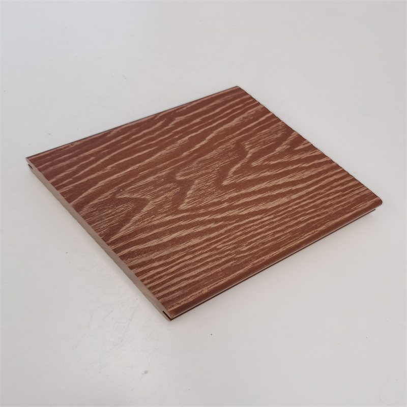 Sàn gỗ ngoài trời composite 3D nổi vân hiện đại