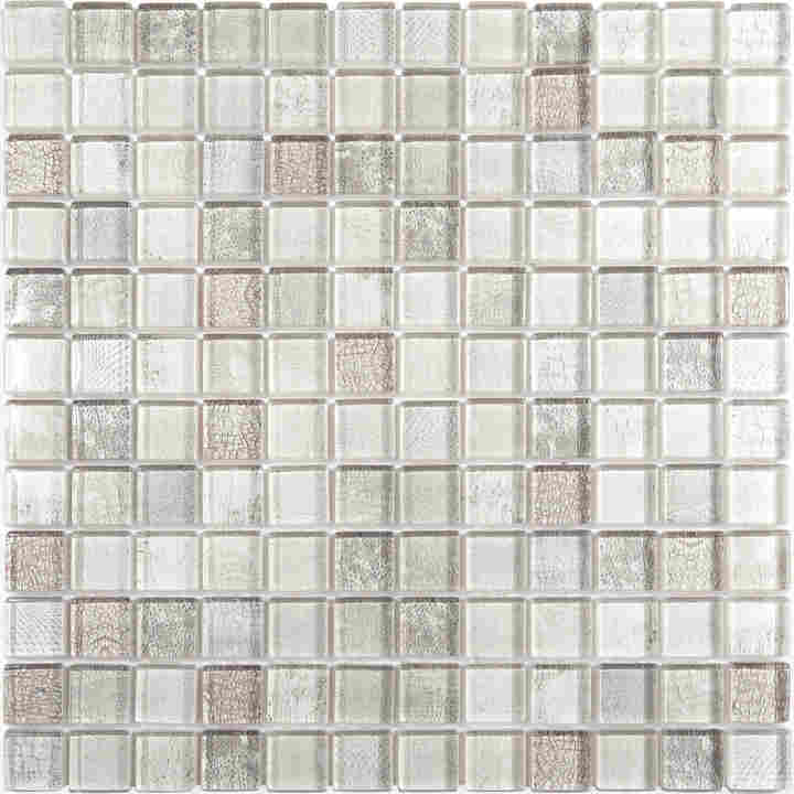 Gạch khảm kính hiện đại 23x23x8mm thiết kế tranh ghép hình động vật hoang dã