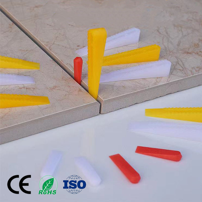 Phụ kiện gạch: Gờ kê gạch và kẹp cho thi công đá, trợ giúp trát vữa cho sàn, cửa ra vào, phòng tắm