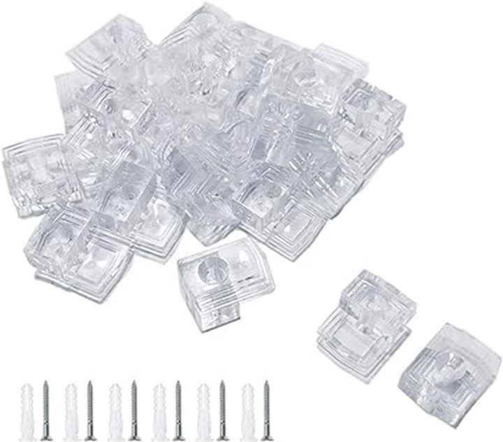 Kẹp giữ kính trong suốt trang trí