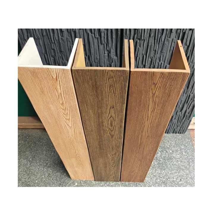 Dầm gỗ sồi Rustic chất lượng cao bán buôn và dầm giả gỗ Pu Polyurethane chống cháy cho mái nhà
