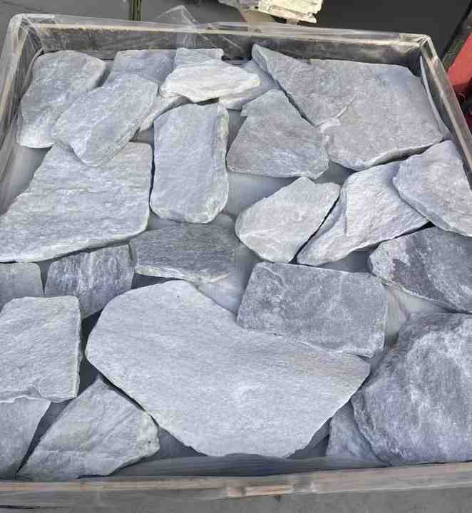 Ốp tường đá tự nhiên màu xám không đều, thiết kế tối giản, giá rẻ nhất