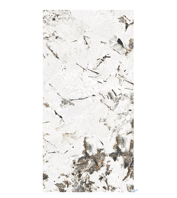 Gạch Ốp Tường Sàn Bằng Sứ Bóng Vân Đá Cẩm Thạch Hai Tông Màu Khổ Tùy Chỉnh 600x1200mm