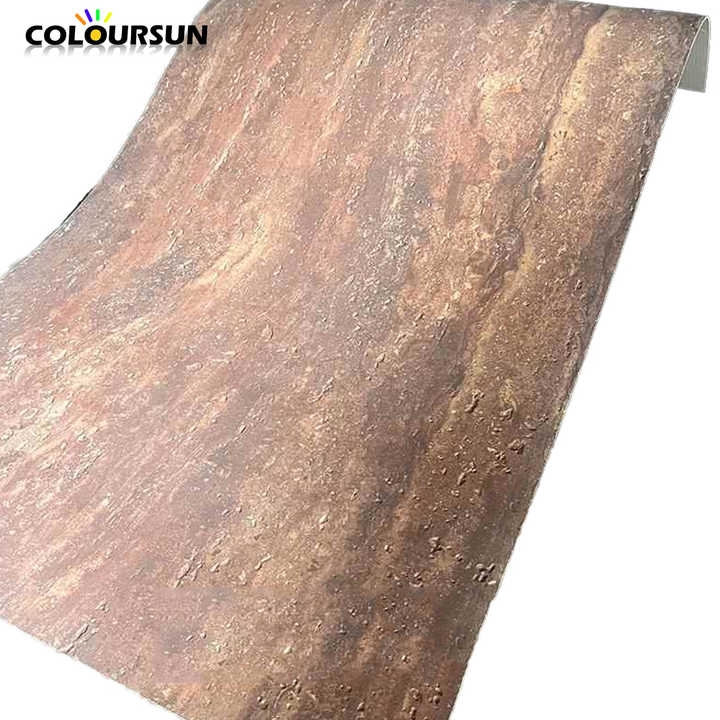 Ốp tường ngoài khách sạn thiết kế hiện đại với gạch đá mềm Travertine dẻo để trang trí