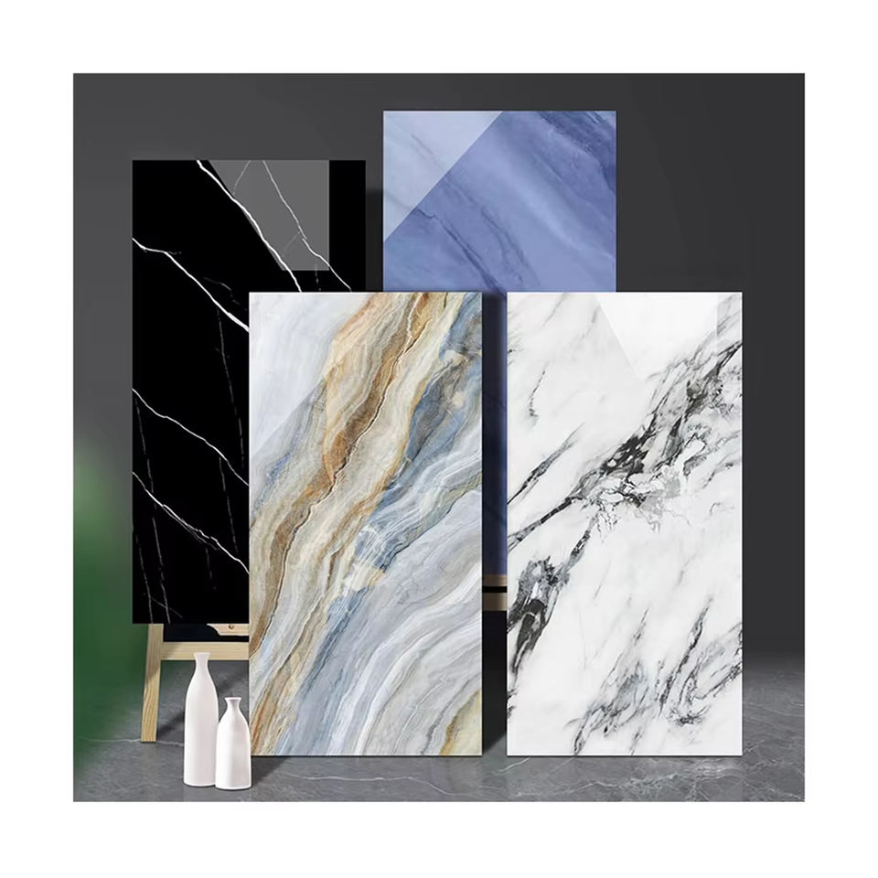 Tấm Sứ Ốp Tường Cao Cấp Vân Đá Cẩm Thạch, Tráng Men Bóng Cao, Màu Trắng 1200x600