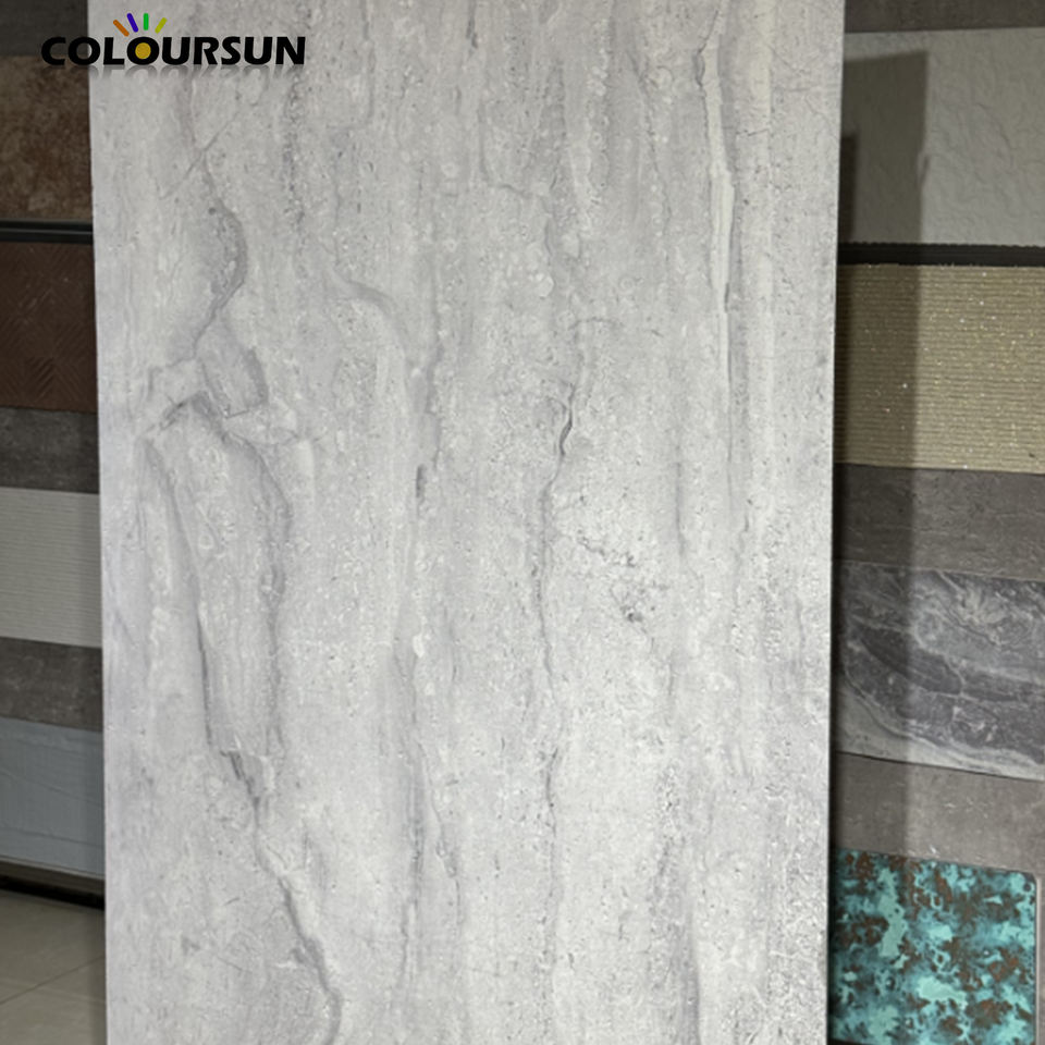 Tấm ốp đá mềm Travertine vân đá hiện đại