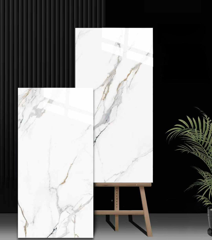 Sỉ từ nhà máy Gạch Porcelain Vinyl lát sàn và ốp tường chất lượng cao, bề mặt mờ, đồng chất, khổ lớn 600x1200mm cho phòng khách