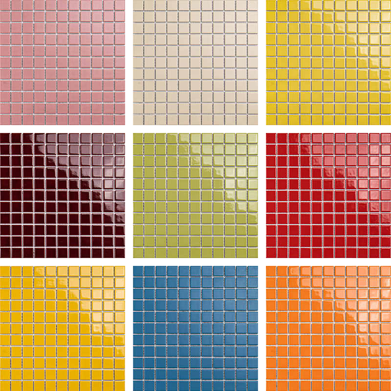 Gạch Khảm Men Xanh Dương Đại Dương Trang Trí Bếp, Phòng Tắm, Hồ Bơi Khách Sạn