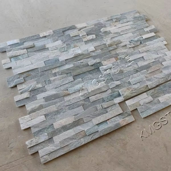 Tấm ốp tường ngoại thất hiện đại đạt chuẩn CE bằng xốp với veneer đá phiến tự nhiên kháng axit cắt theo kích thước