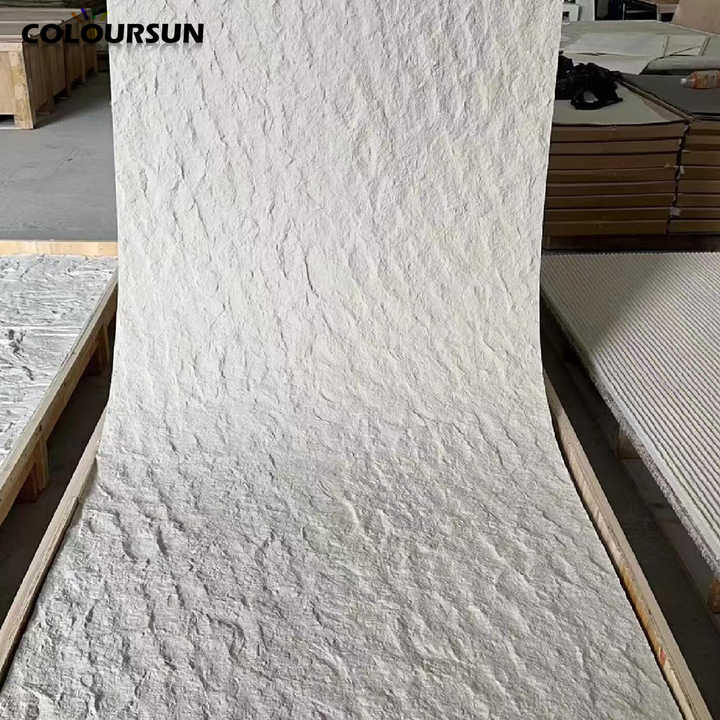 Tấm ốp tường ngoài trời bằng đá cẩm thạch dẻo, chống thấm, bền chắc MCM