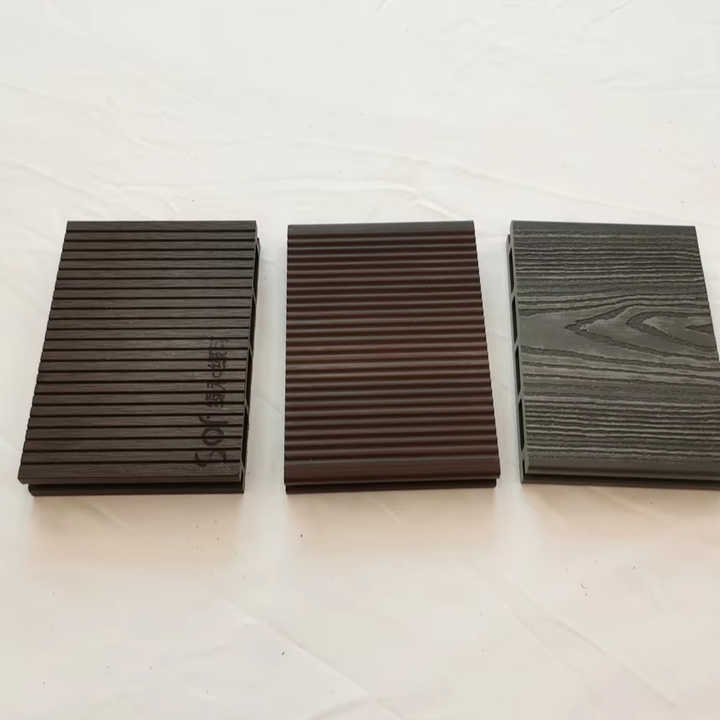 Sàn ngoài trời WPC ép nổi, tấm sàn gỗ nhựa composite