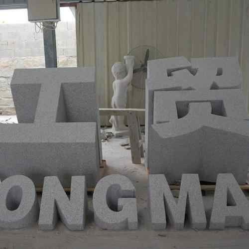 Biển hiệu đá granite 3D làm thủ công bằng máy