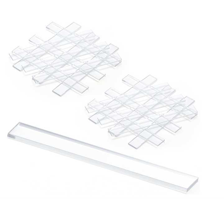 Khối nhựa lắp đặt chất lượng cao bền chắc trong suốt CRL 1/4" x 1/4" x 2"