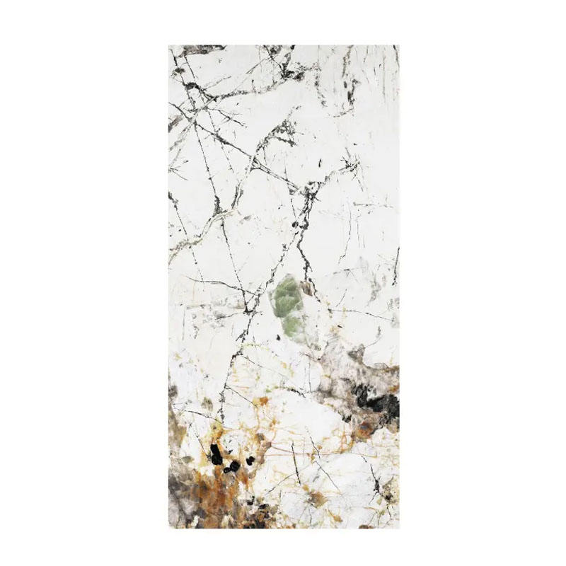 Gạch men đá cẩm thạch trắng Carrara cao cấp mạ vàng 60*120cm75*150cm