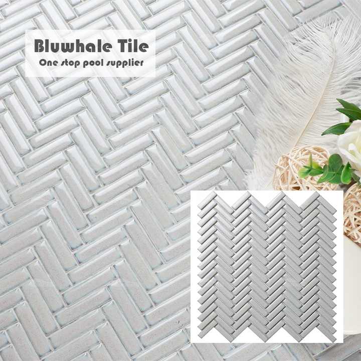 Gạch khảm Kit Kat màu xám trắng, nhà máy Phố Sơn