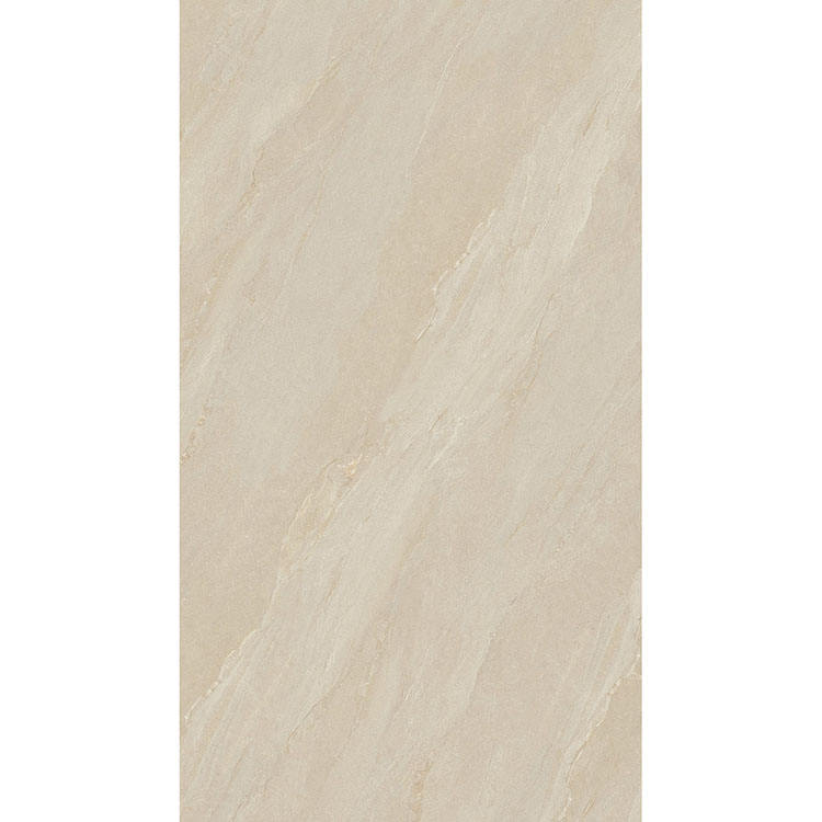 Đảo đá nung kết Bắc Âu màu be mờ, ghép vân đối xứng, vân kem Bắc Âu đồng bộ.