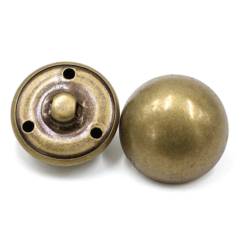 Nút áo len trang trí thời trang đính ngọc trai đá tròn, lưỡi vàng kim loại, hợp kim kẽm