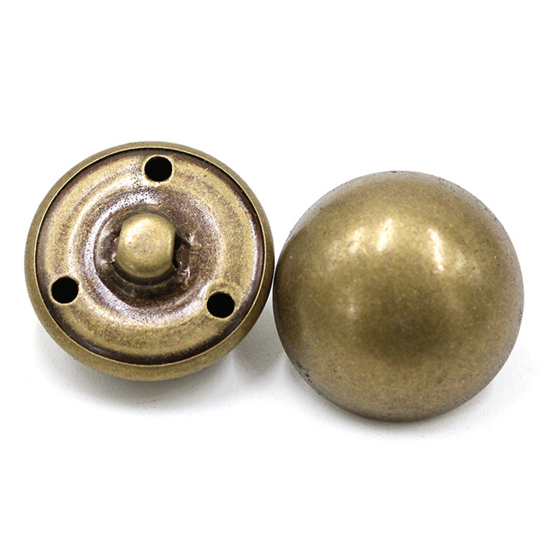 Nút áo len trang trí thời trang đính ngọc trai đá tròn, lưỡi vàng kim loại, hợp kim kẽm