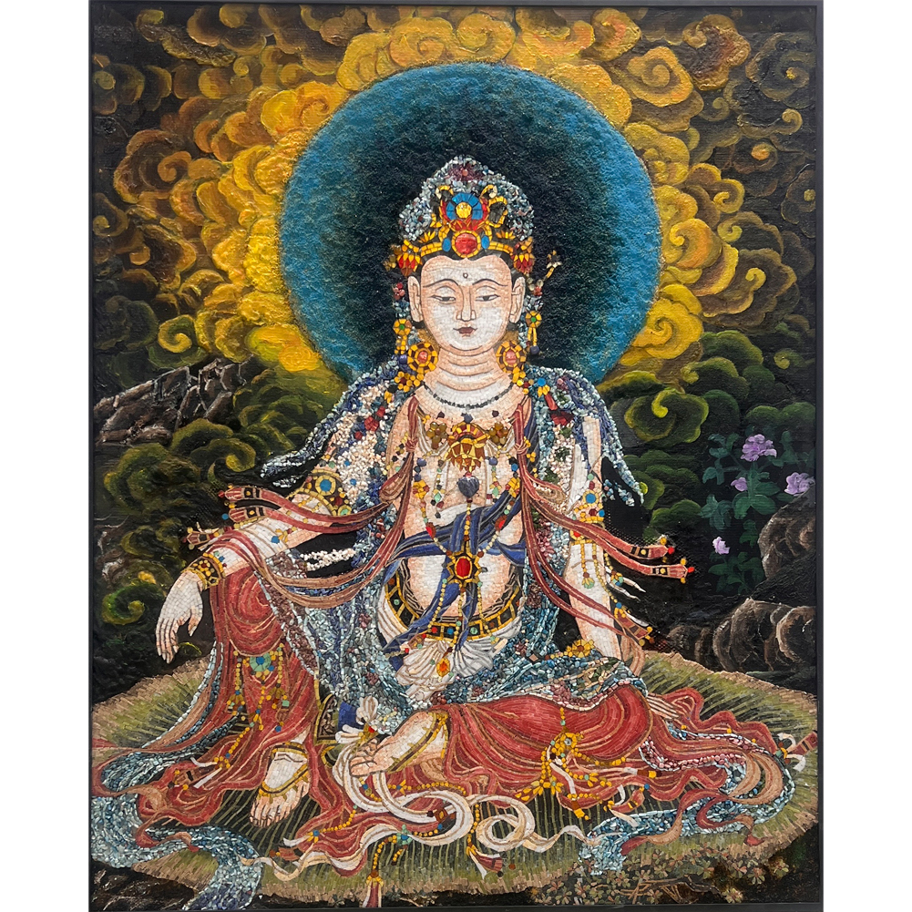 Tranh khảm tùy chỉnh Centurymosaic tranh tường tôn giáo thủ công bằng kính đá cẩm thạch