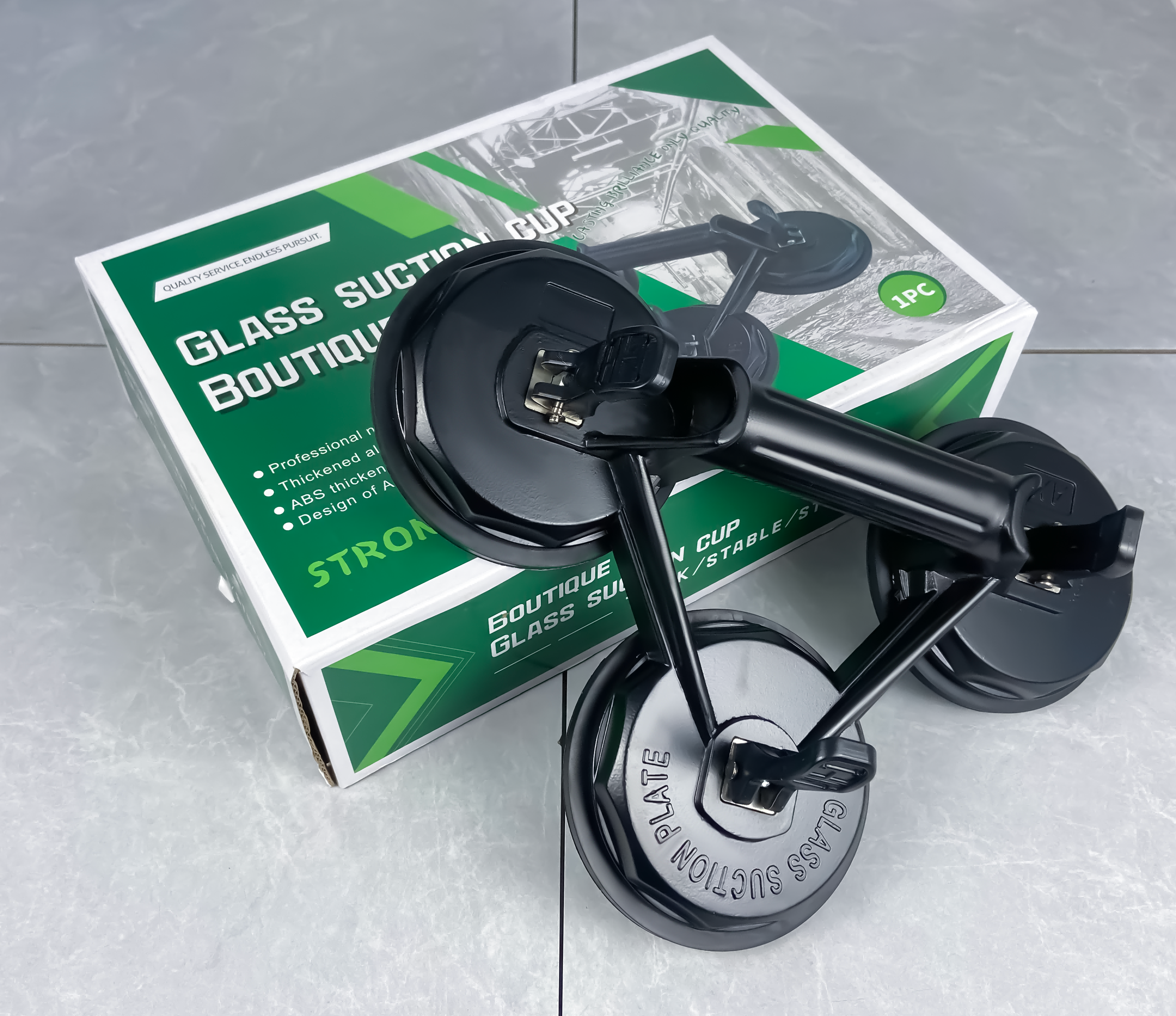 Đầu hút chân không nhôm siêu bền với tay cầm hút kính