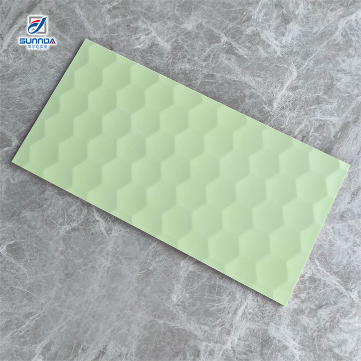 Gạch ốp tường trang trí phòng tắm chất lượng cao 300x600mm Hoa văn xanh trắng kem, Foshan Trung Quốc