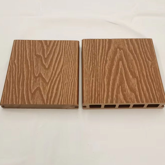 Sàn gỗ nhựa composite ngoài trời chống trơn hiện đại, chống tia UV