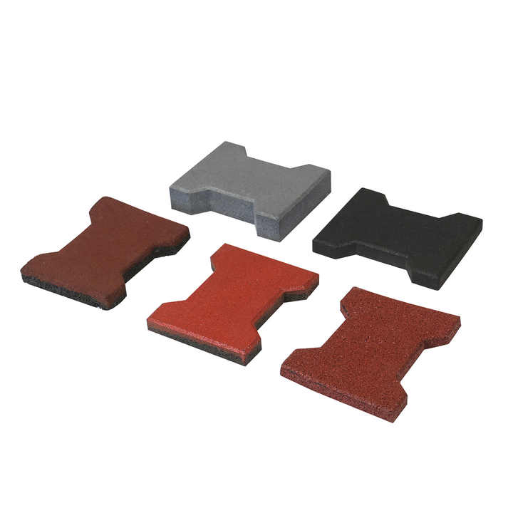 Thảm tập thể dục liên kết chữ I tùy chỉnh, chống trơn trượt, cách âm, hình xương chó, nhiều màu, chất liệu cao su